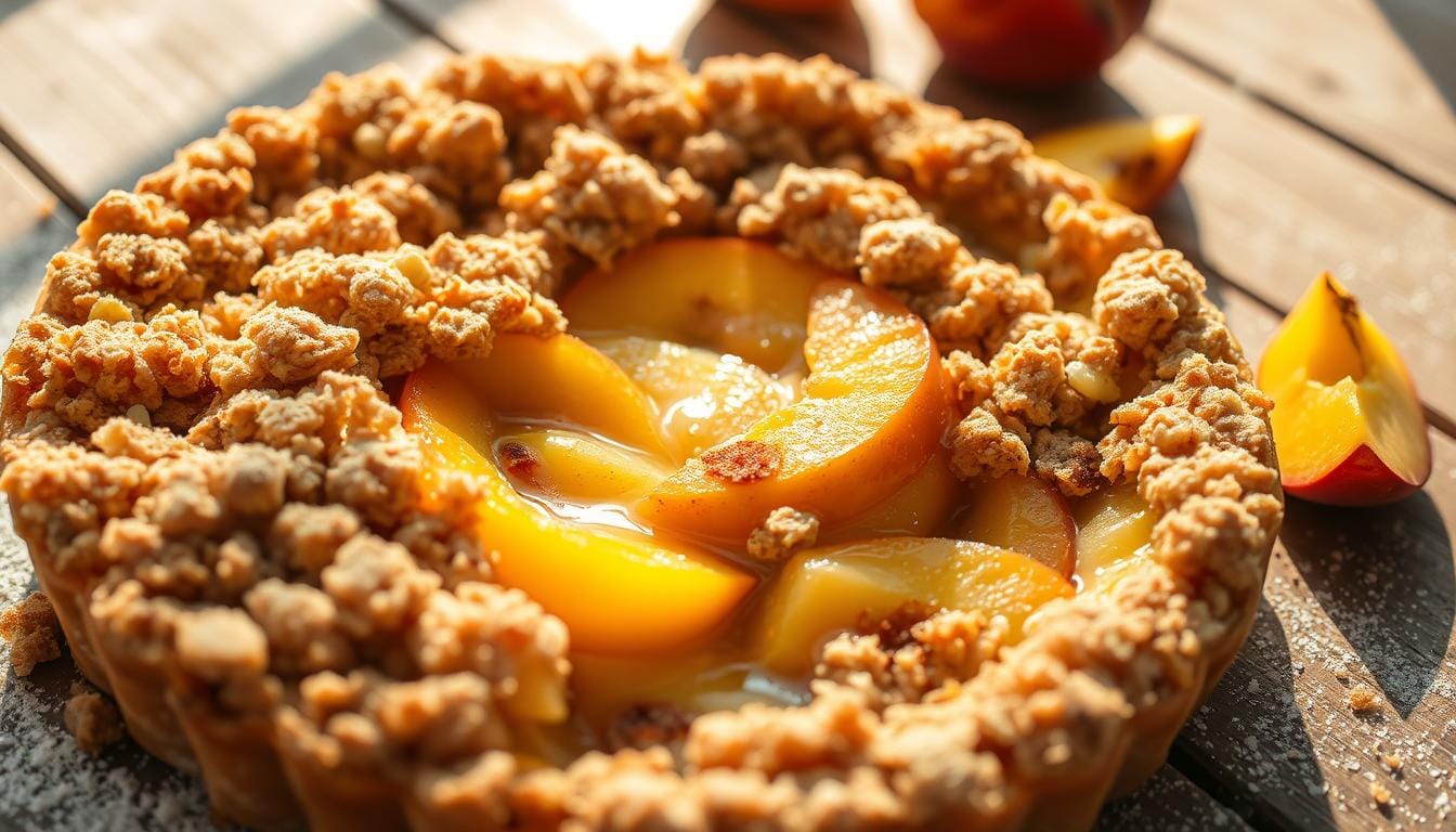 peach crumble recipe