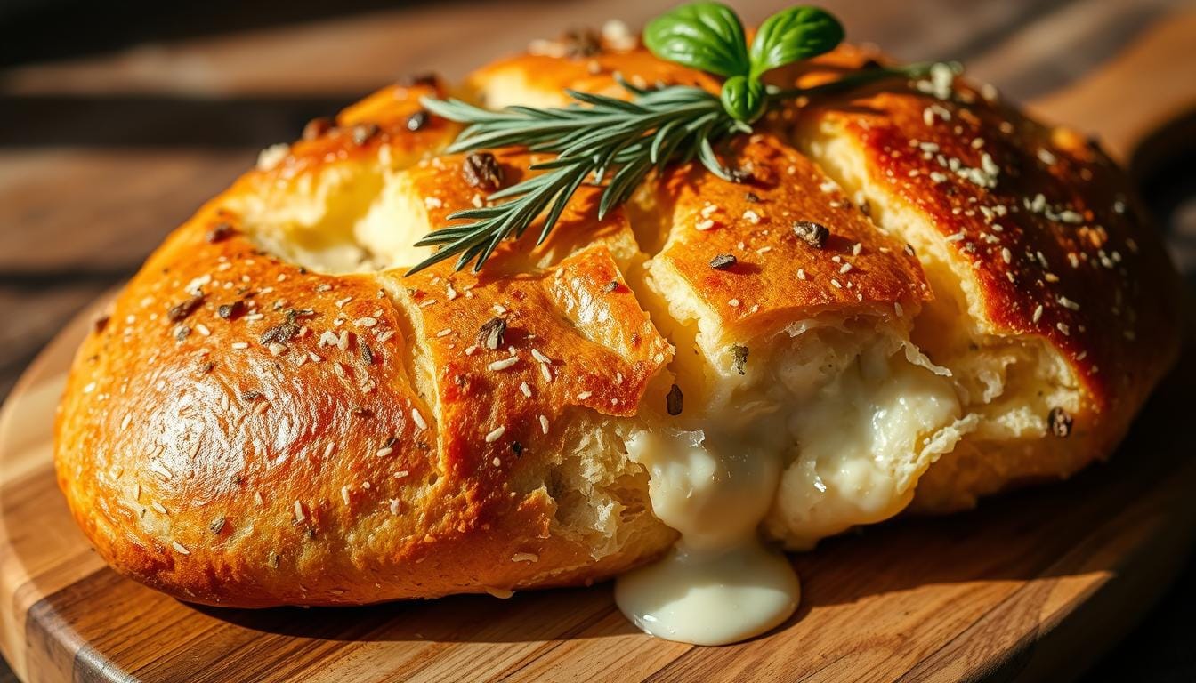 Rustic Italian Herbs and Cheese Bread