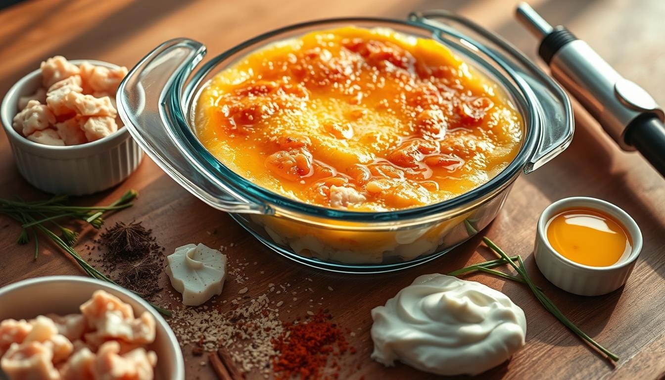 "Crab Brûlée: A Luxurious Savory Twist on a Classic"