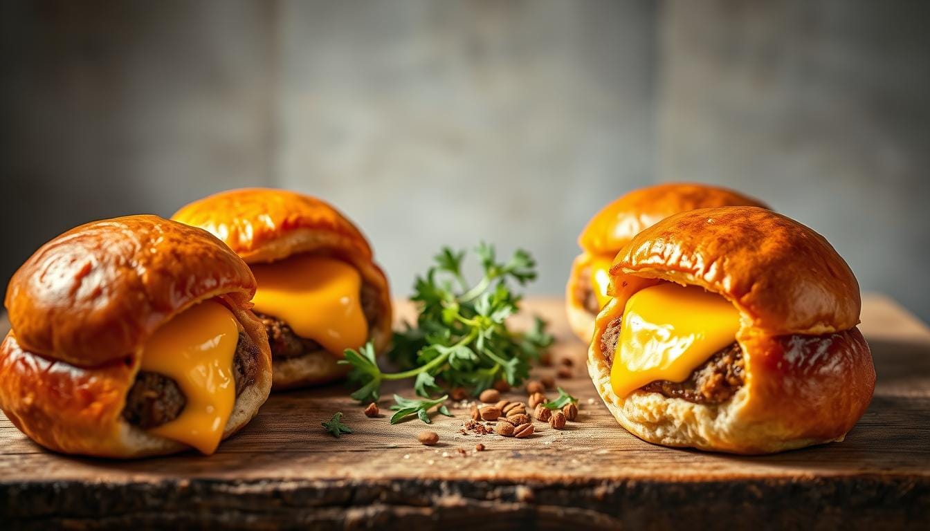 Garlic Parmesan Cheeseburger Bombs Recipe