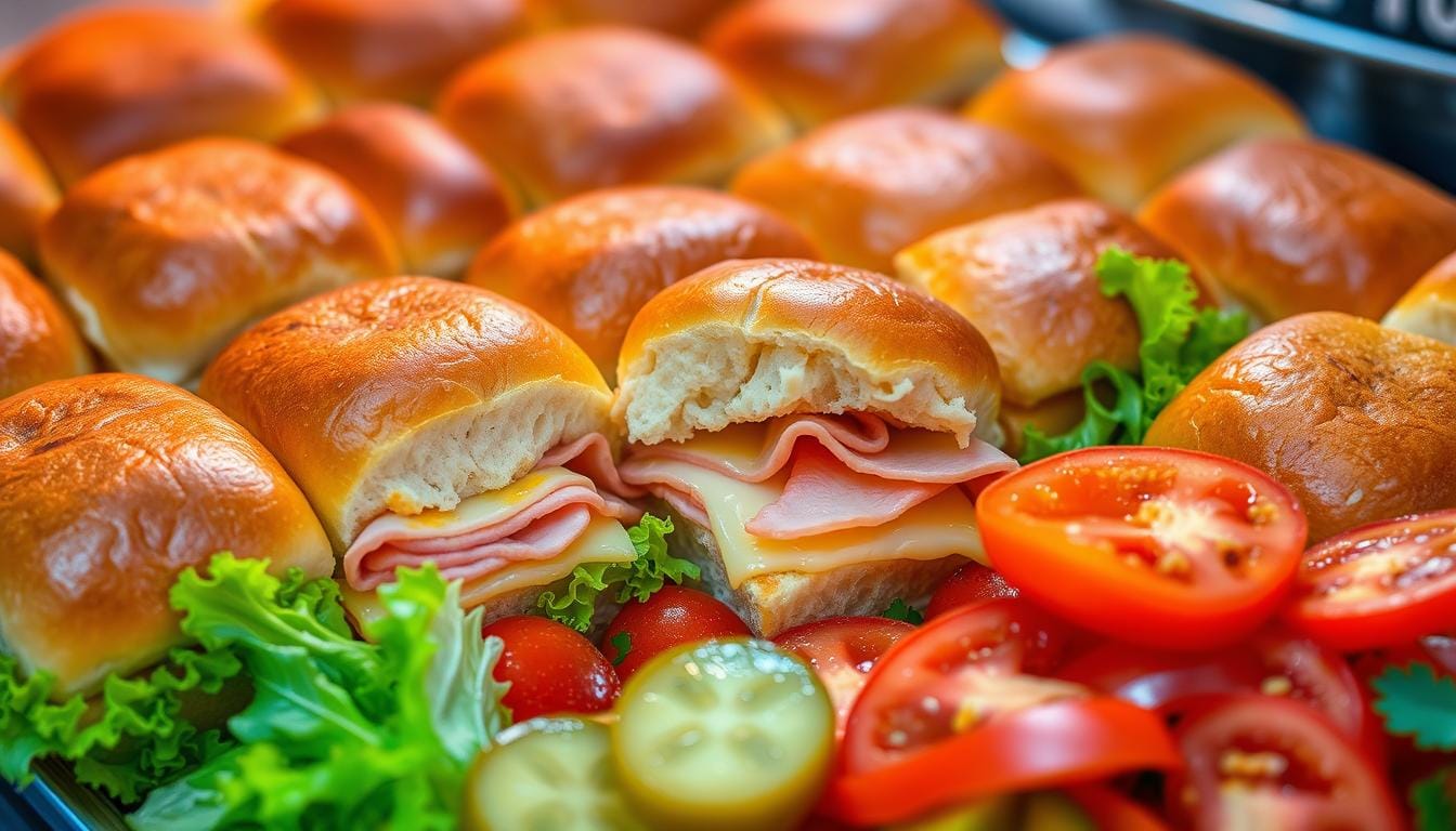 Ham and Cheese Hawaiian Roll Sliders